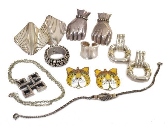 (LOT) ESTATE STERLING & SILVER