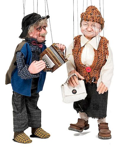 LOT FIVE CZECH MARIONETTE PUPPET