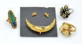 LOT: FIVE PIECES OF NATURAL GO