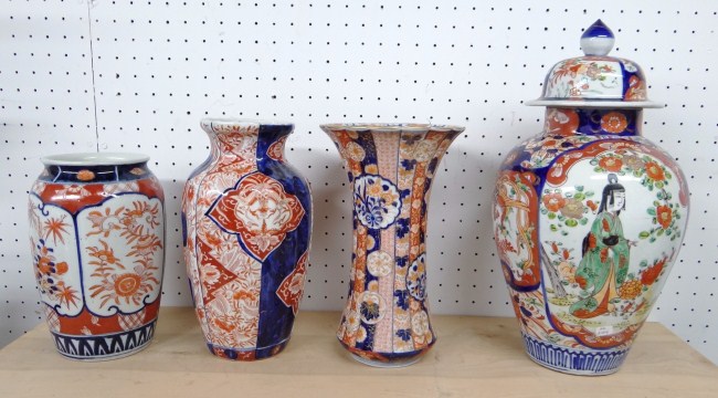 Lot four pcs. Asian Imari