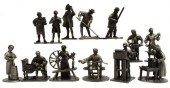 (LOT) FRANKLIN MINT PEWTER FIG
