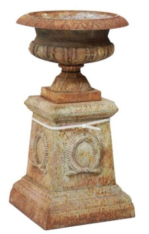 (LOT) FRENCH CAST IRON JARDINIERE