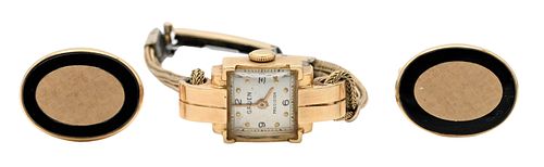 LOT GVNEN 14 KARAT YELLOW GOLD