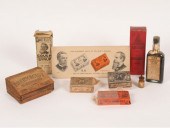 Lot includes early wooden coun