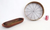 Lot including 19th c. sieve an