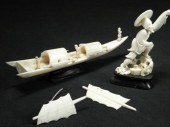 Lot including a Chinese carved