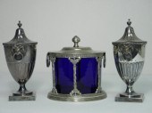 Lot including a pair of silver