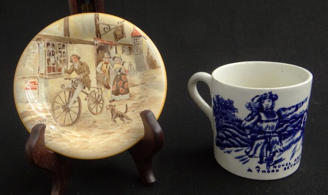 Lot including early flow blue cup