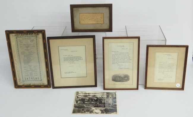 Lot including early photo by
