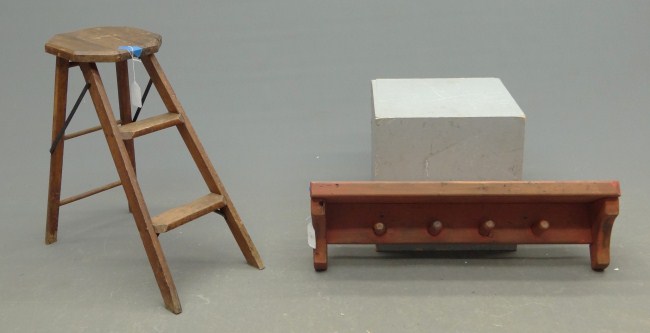 Lot including peg rack and