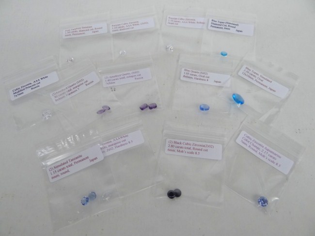 Lot including pink sapphire