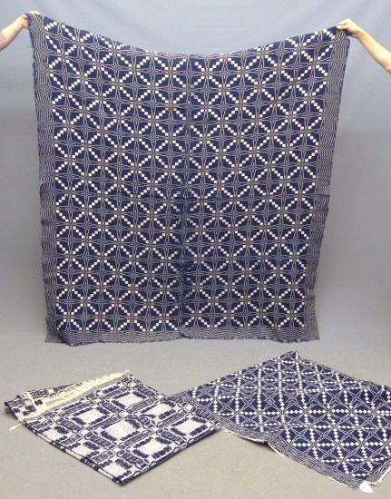 Lot including three early blue