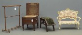 Lot including towel rack vinta