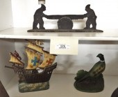 Lot including two men sawing w