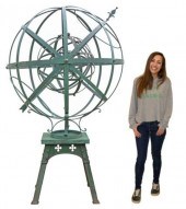 (LOT) IRON ARMILLARY SPHERE ON