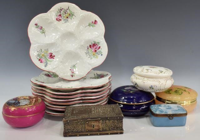 (LOT) KG LUNEVILLE OYSTER PLATES
