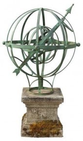 LOT) LARGE ARMILLARY SPHERE ON
