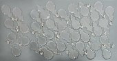 (LOT) LARGE CHANDELIER CRYSTAL