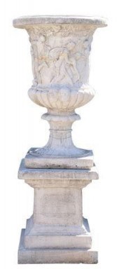 (LOT) LARGE STONE CAMPANA BACC
