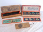 LOT MAGIC LANTERN SLIDES, TWO