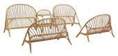 (LOT) MID-CENTURY BAMBOO & RAT