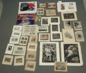 Lot misc. artwork in portfolio