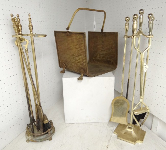 Lot misc. fireplace equipment.