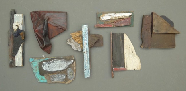 Lot misc. painted sculptures by