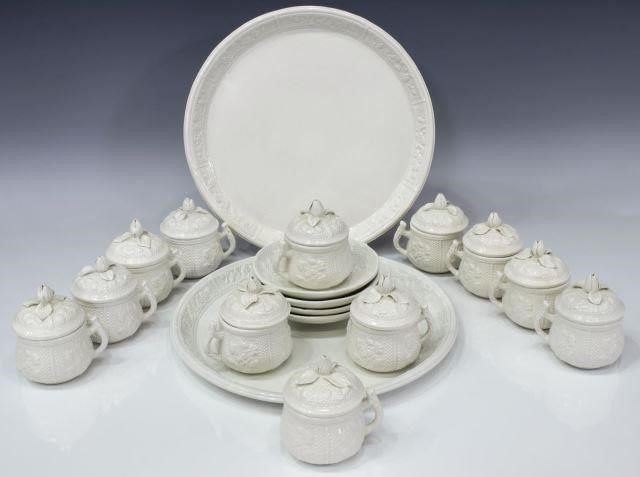 (LOT) MOTTAHEDEH CREAMWARE POTS
