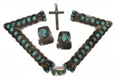 (LOT) NAVAJO SILVER TURQUOISE