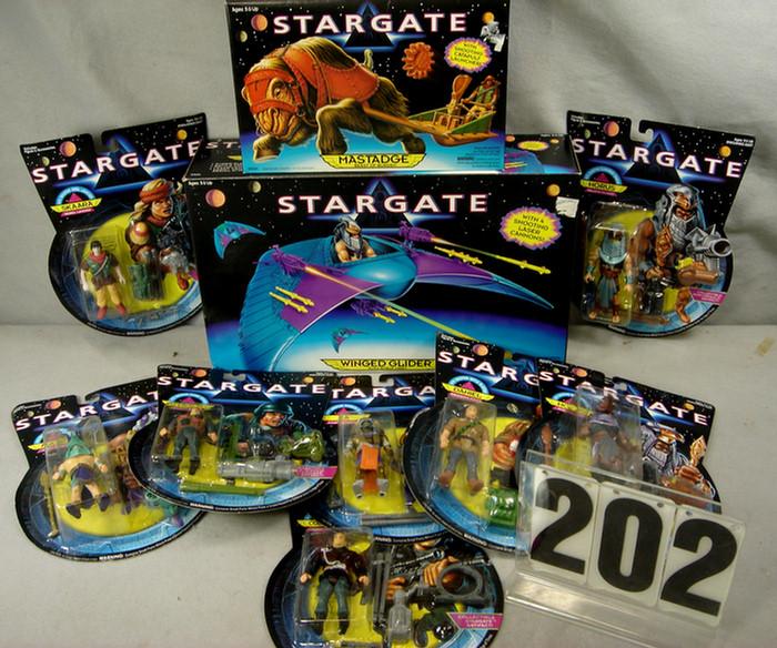 Lot of 10 1994 Stargate Figures,