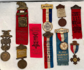 LOT OF 10 ANTIQUE CALIFORNIA N