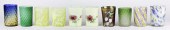 (LOT OF 10) ASSORTED ART GLASS