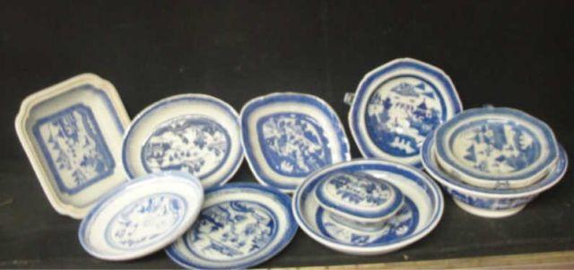 Lot of 10 Assorted Canton Style