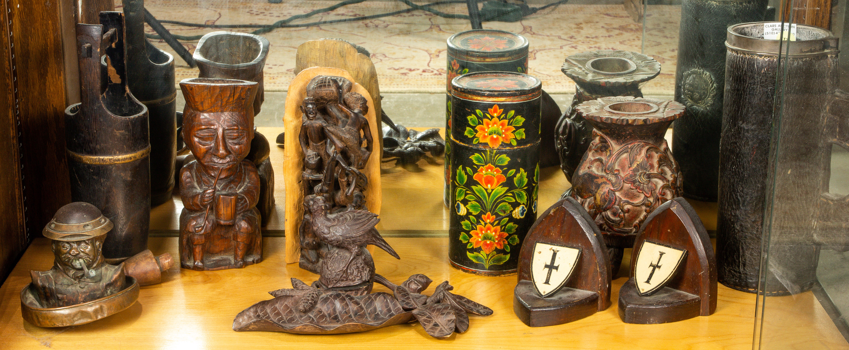 (LOT OF 10) ASSORTED CARVED