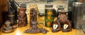 (LOT OF 10) ASSORTED CARVED DE