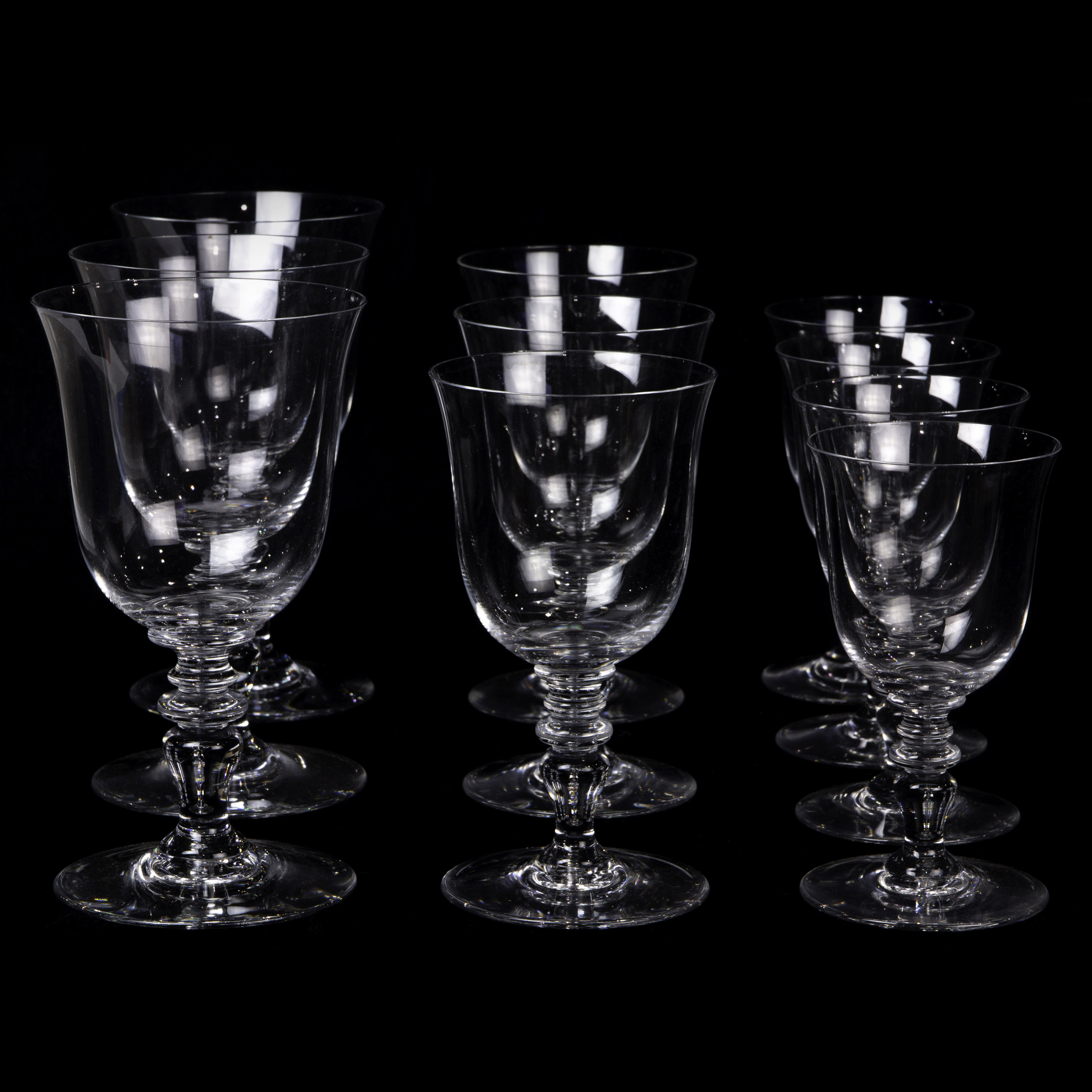 (LOT OF 10) BACCARAT CRYSTAL