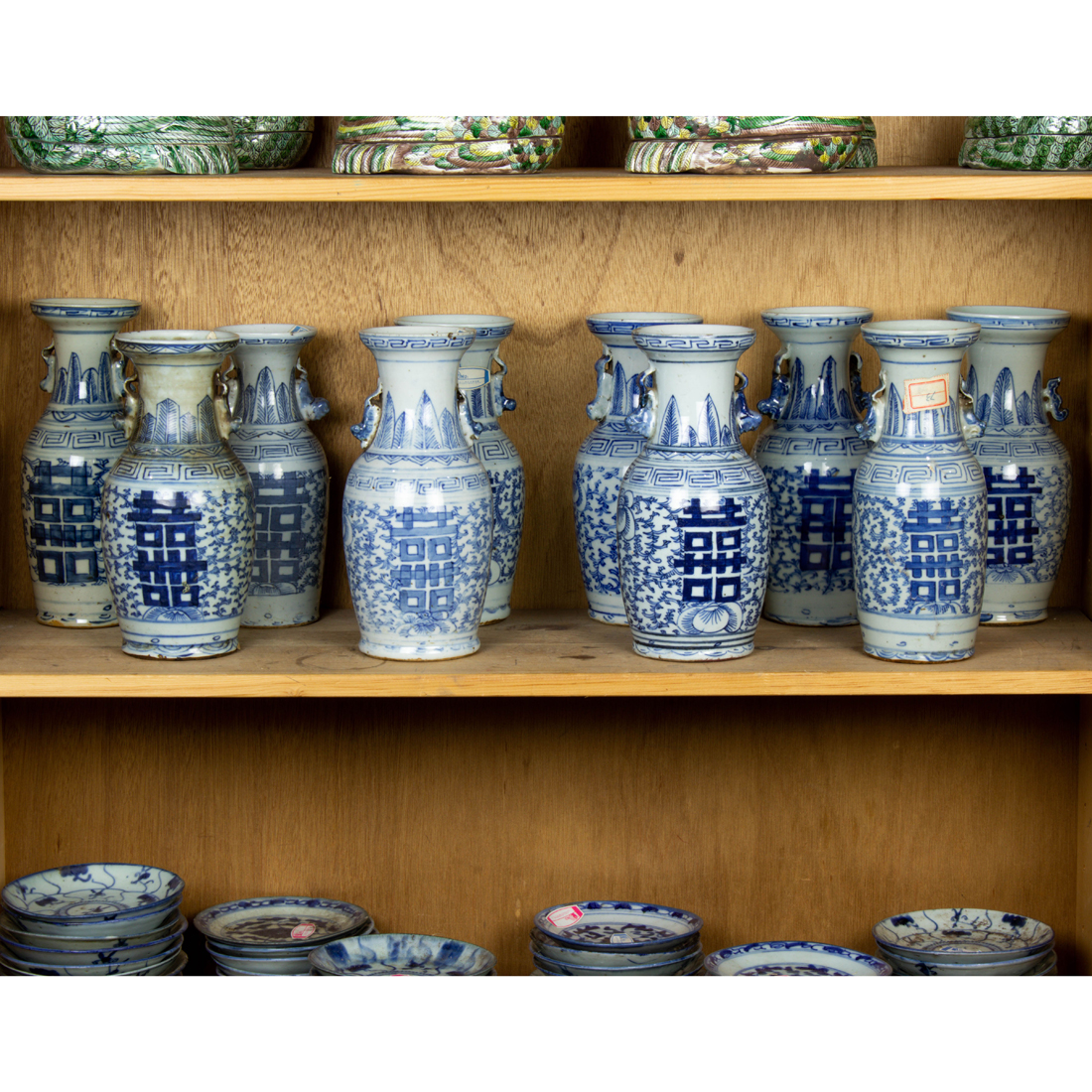 (LOT OF 10) CHINESE BLUE AND
