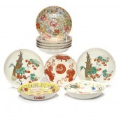 (LOT OF 10) CHINESE ENAMELED P