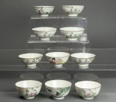 (LOT OF 10) CHINESE FAMILLE RO