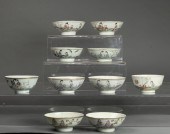 (LOT OF 10) CHINESE FAMILLE RO