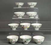 (LOT OF 10) CHINESE FAMILLE RO