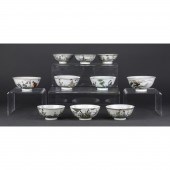 (LOT OF 10) CHINESE FAMILLE RO
