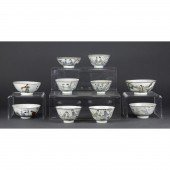 (LOT OF 10) CHINESE FAMILLE RO