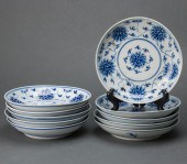 (LOT OF 10) CHINESE UNDERGLAZE