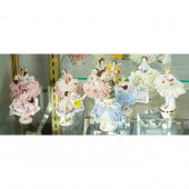 (LOT OF 10) DRESDEN PORCELAIN