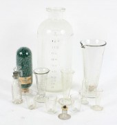 Lot of 10 pieces antique lab g