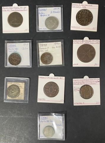 LOT OF 10 SWEDISH COINSGrouping