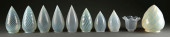 LOT OF 10: SWIRLING OPALESCENT