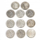 (LOT OF 10) US MORGAN SILVER D